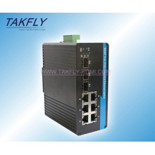 10/100 / 1000m DIN-Schienenmontage Industrial Ethernet Switch
